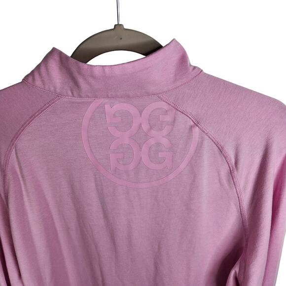G/Fore Golf 1/4 Zip Lux Staple Midlayer Pullover Circle G Men's Large Lilac Pink - Picture 4 of 6